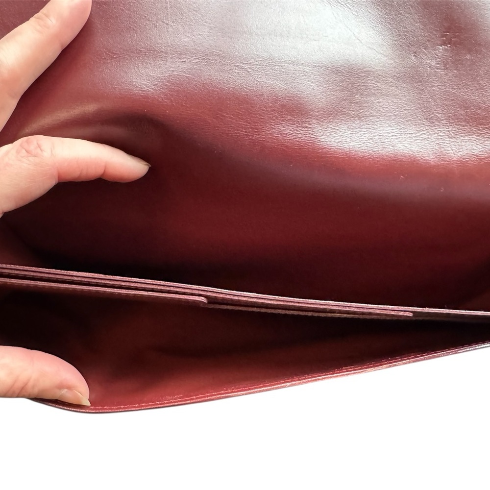 Cartier Must de Cartier Bodreaux Vintage Leather Clutch - Picture 5 of 9